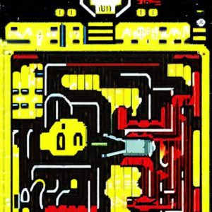 Abstract Pac-Man art