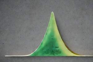 Artistic rendition of the Bell curve