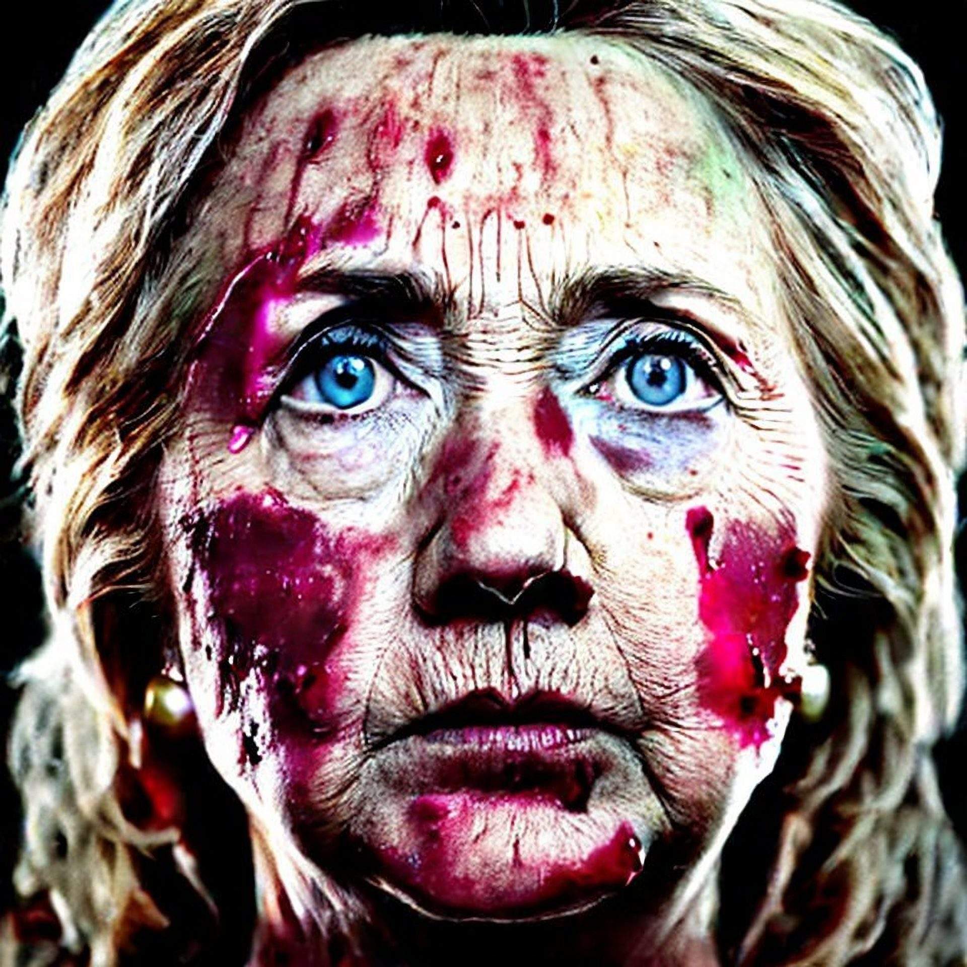Bloody Hillary Clinton