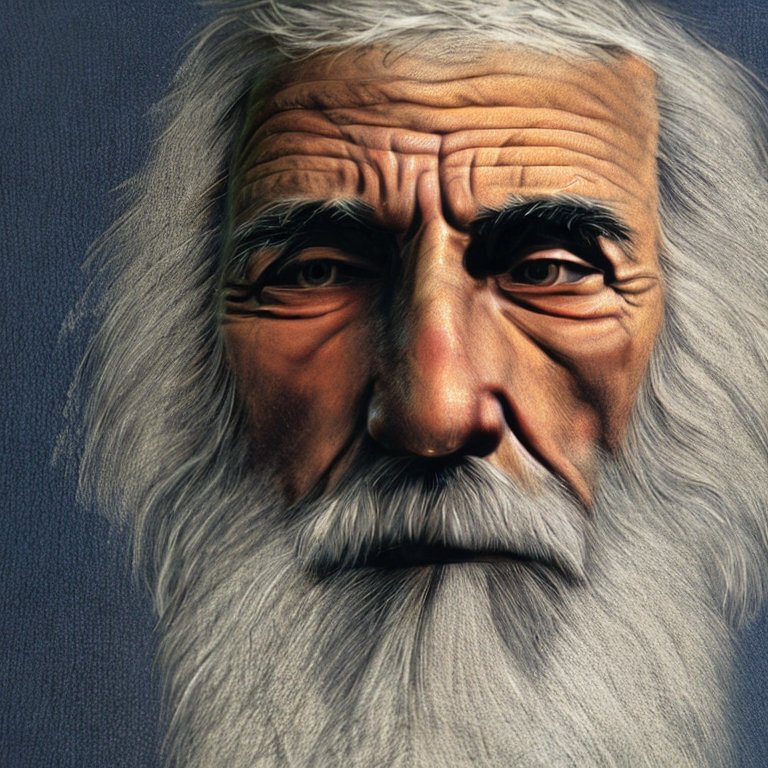 Gray-bearded wise old man