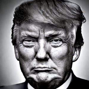 Iconic portrait of Donald Trump