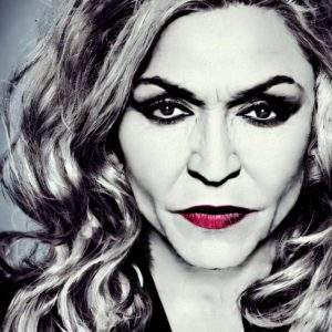 Iconic portrait of Madonna