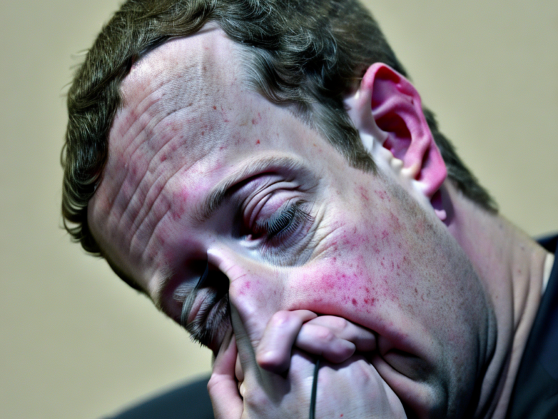 Mark Zuckerberg acting strange