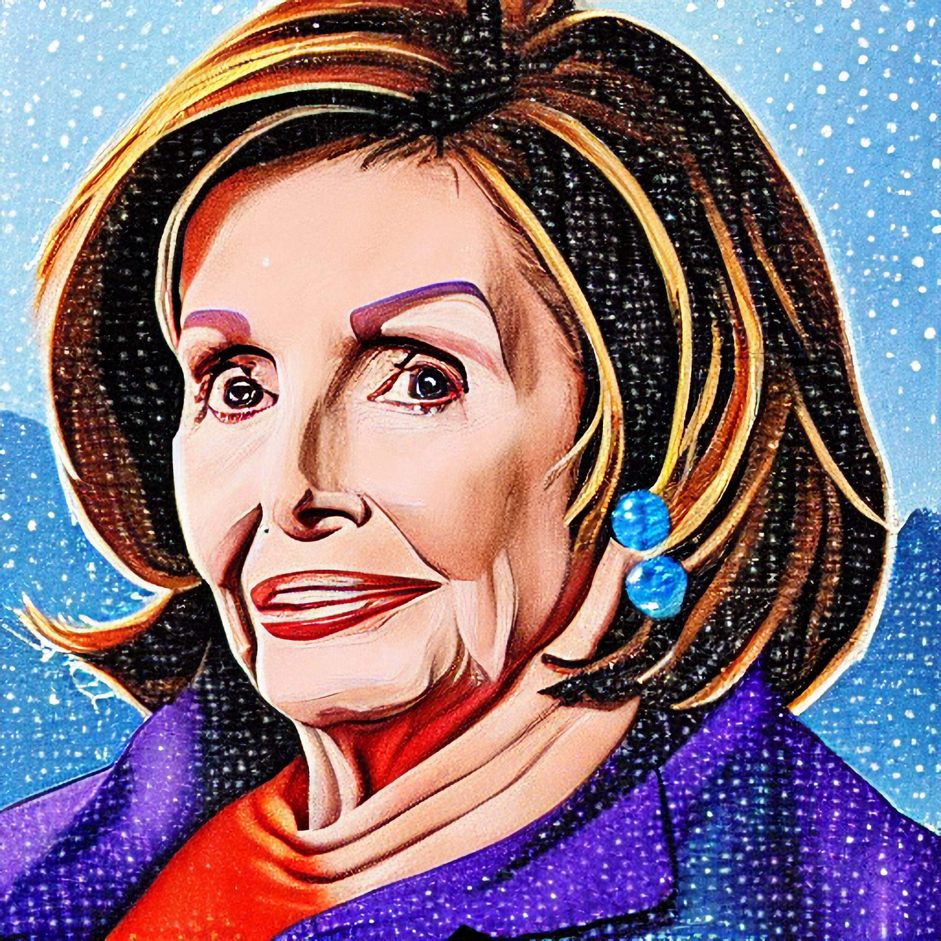 Nice painting of Nancy Pelosi