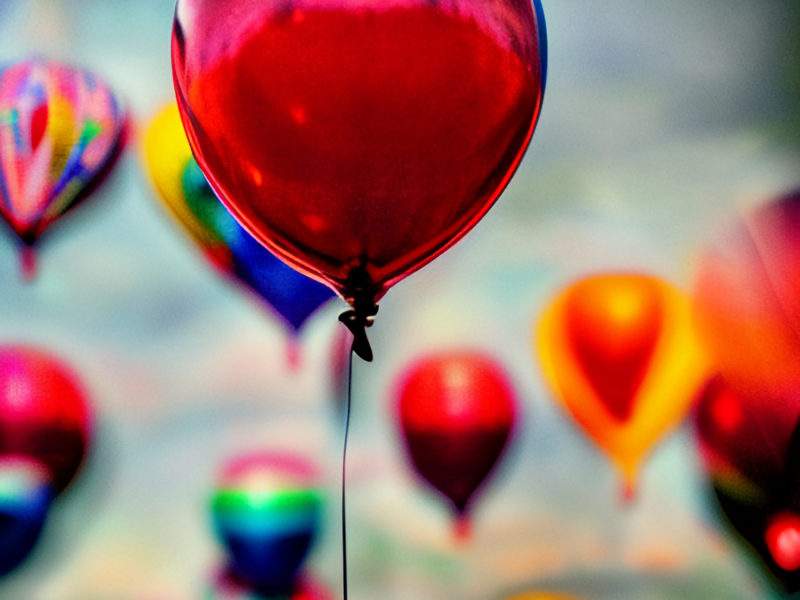 Red party balloon