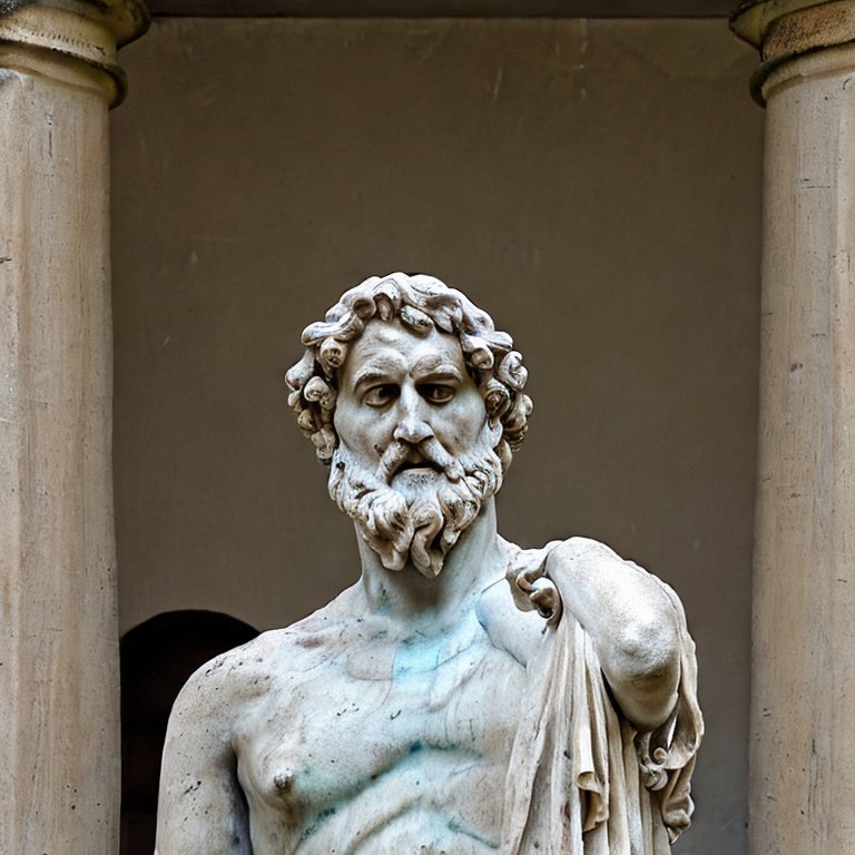 Statue of ancient philosopher