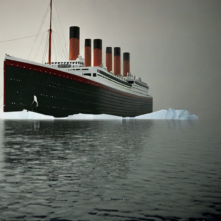 Titanic and the iceberg